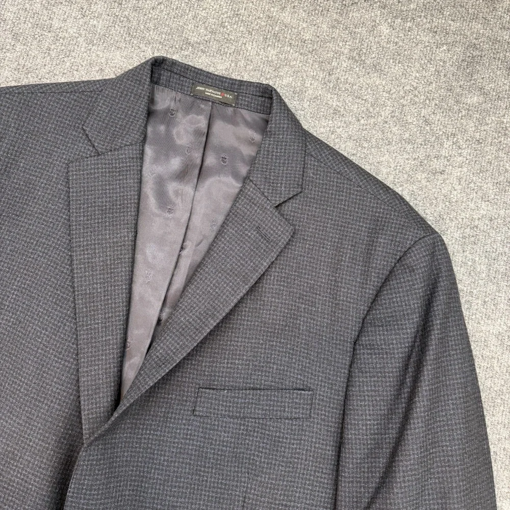 John Varvatos Blazer Mens 48R Made In Italy 100% Wool Jacket Tag 48R